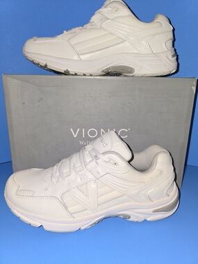 🤍 Vionic All White Walking Sneakers – NEW w/ Box 🤍